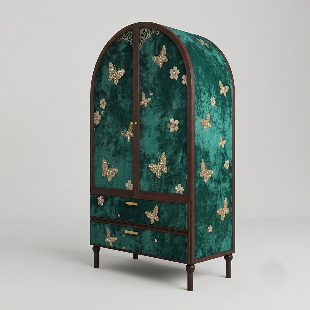 Emerald Vintage Armoire