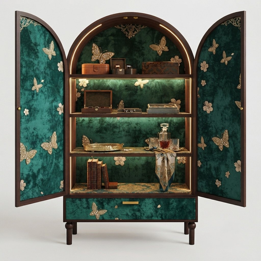 Emerald Vintage Armoire